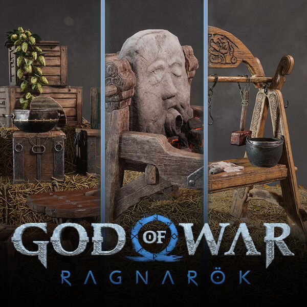 ArtStation - PS4/ PS5 Controller Stand God fo War Ragnarok