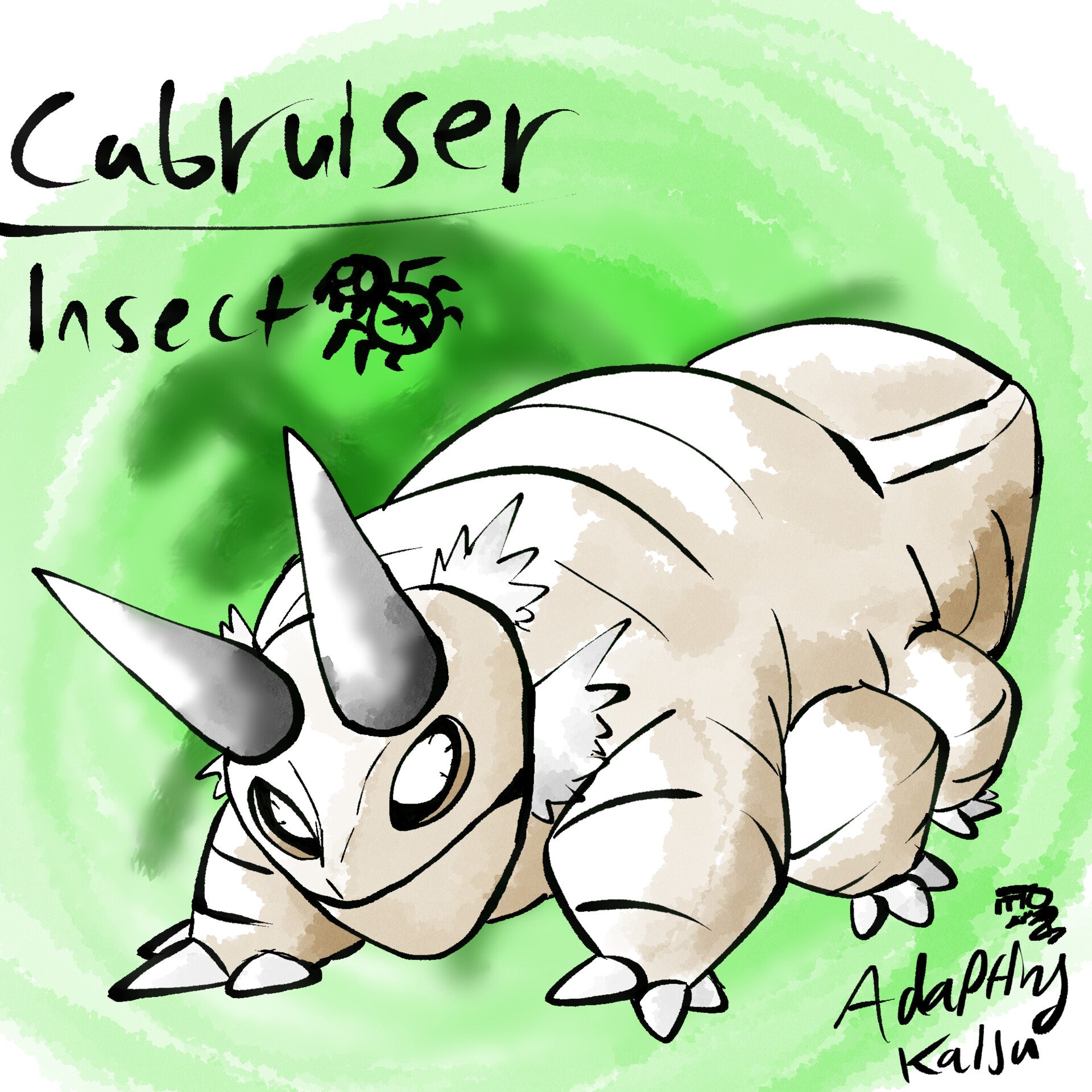 ArtStation - Triceratops Beetle line