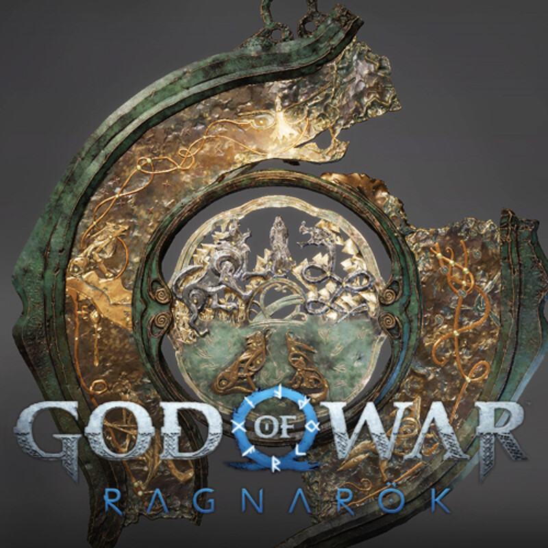 God of War Ragnarok - Ironwood - Giant's Medallion Model