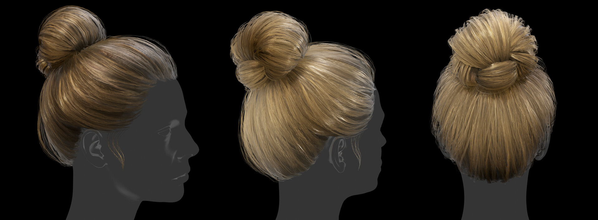 ArtStation - Hair Bun