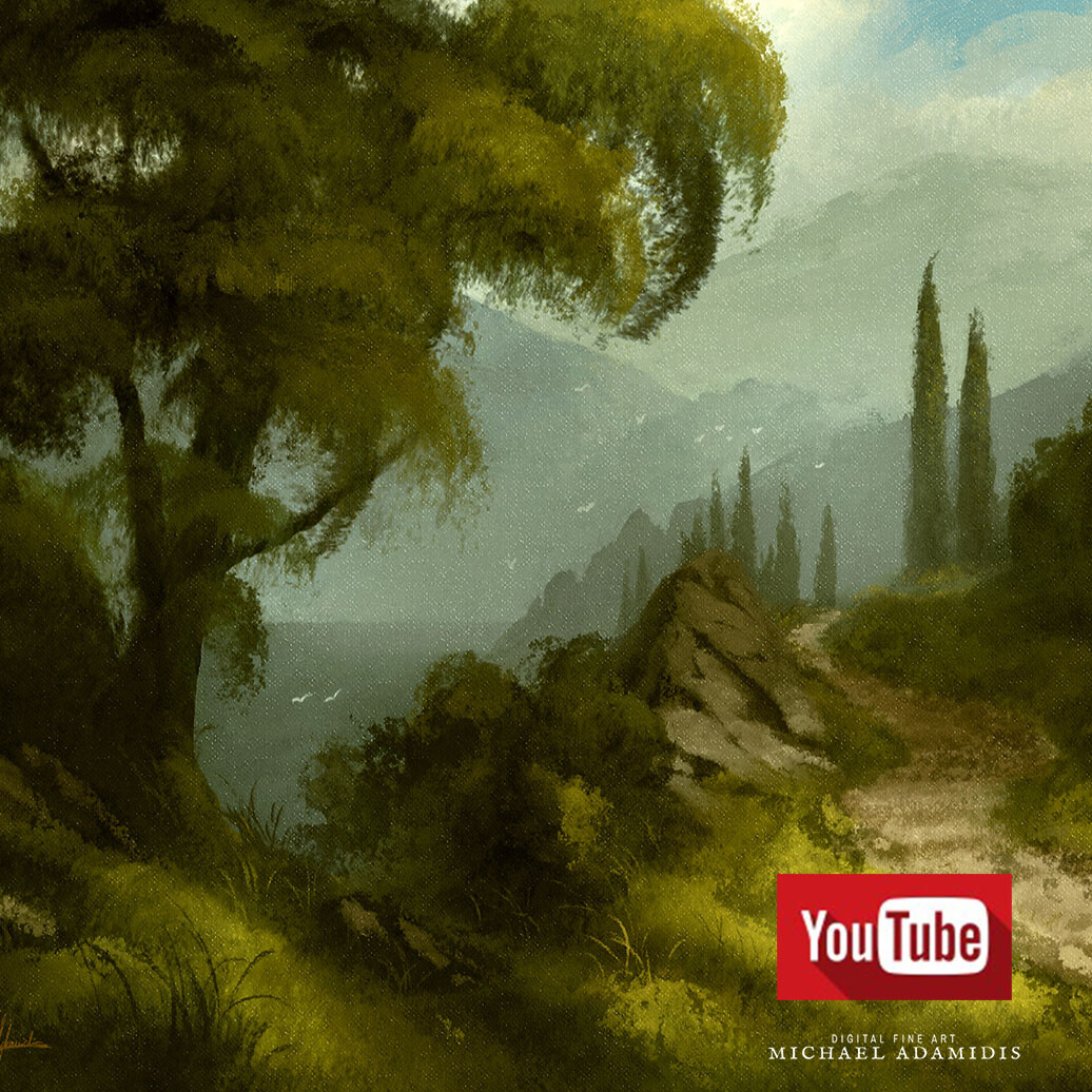 VIDEO: Michael Adamidis - Digital Painting "Old Italian Landscape"