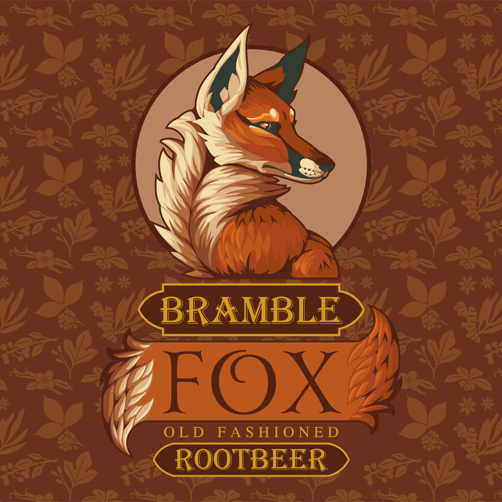 ArtStation LABEL DESIGN Bramble Fox Rootbeer
