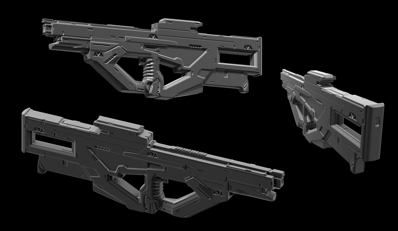 ArtStation - Gun design practice