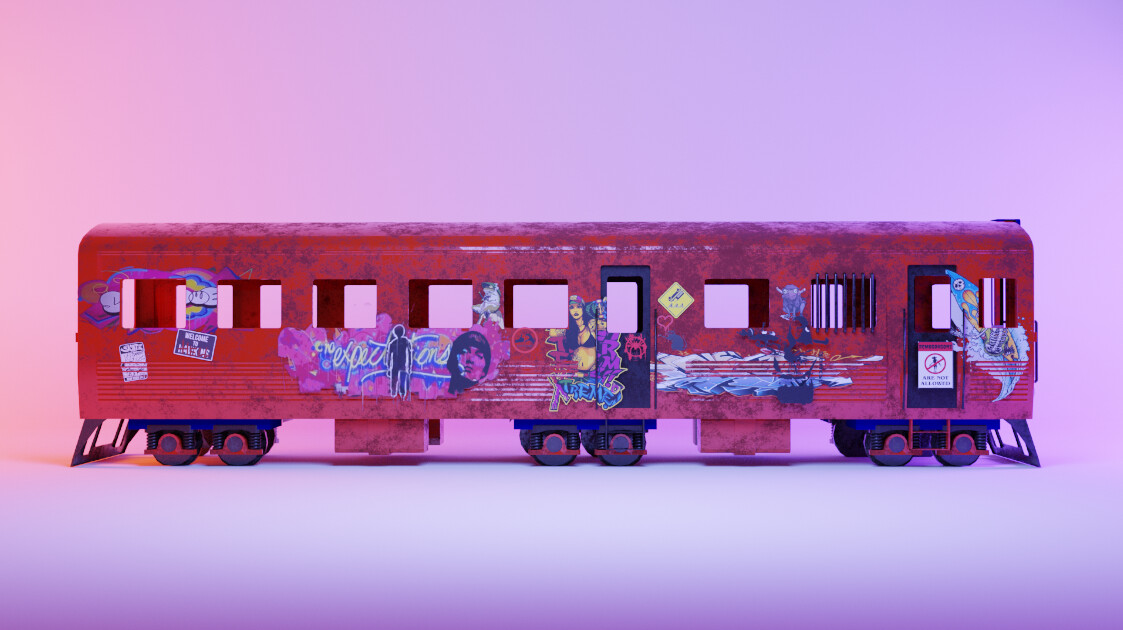 ArtStation - graffiti train