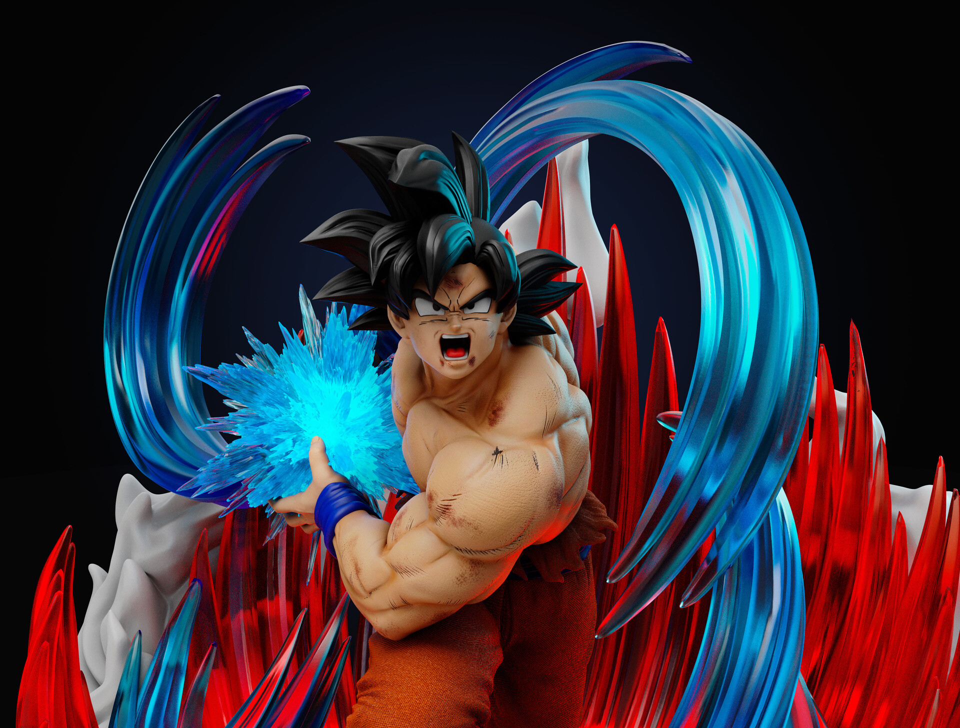 ArtStation - Goku Kaio-ken