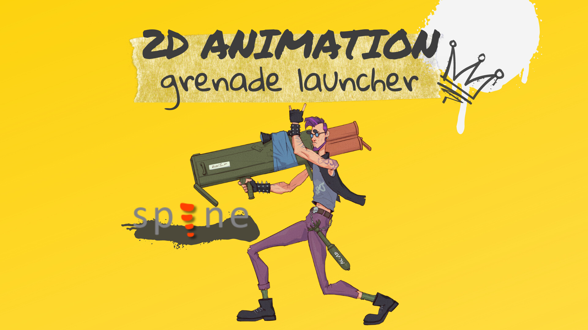 ArtStation - 2D animation - Grenade launcher