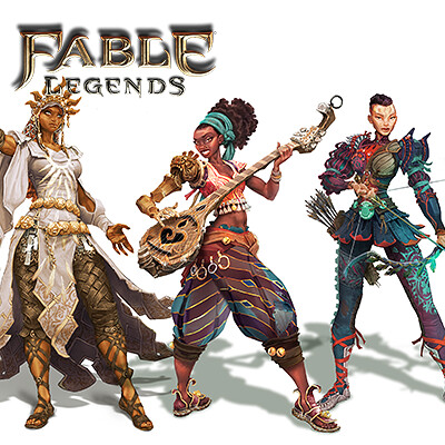 Fable Legends - Celeste, Verse & Flair Hero characters