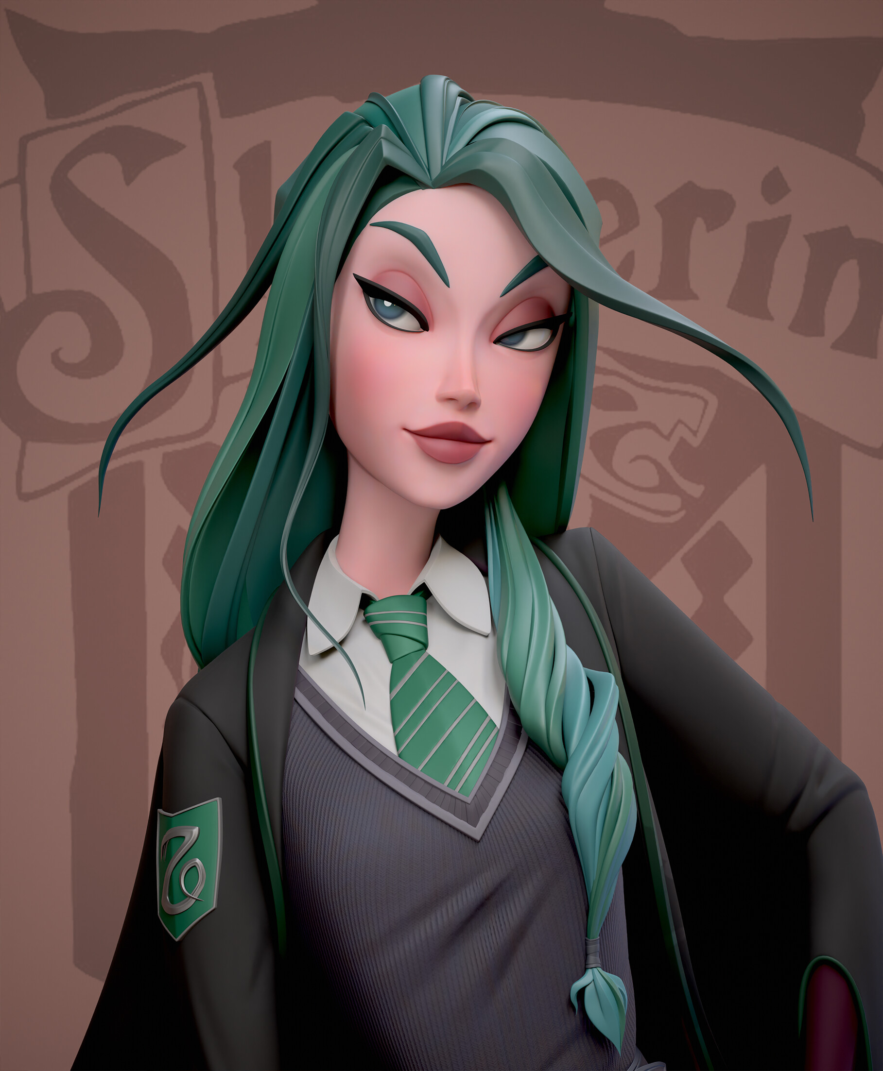 Slytherin - Diamond, Alex Gray 3d 