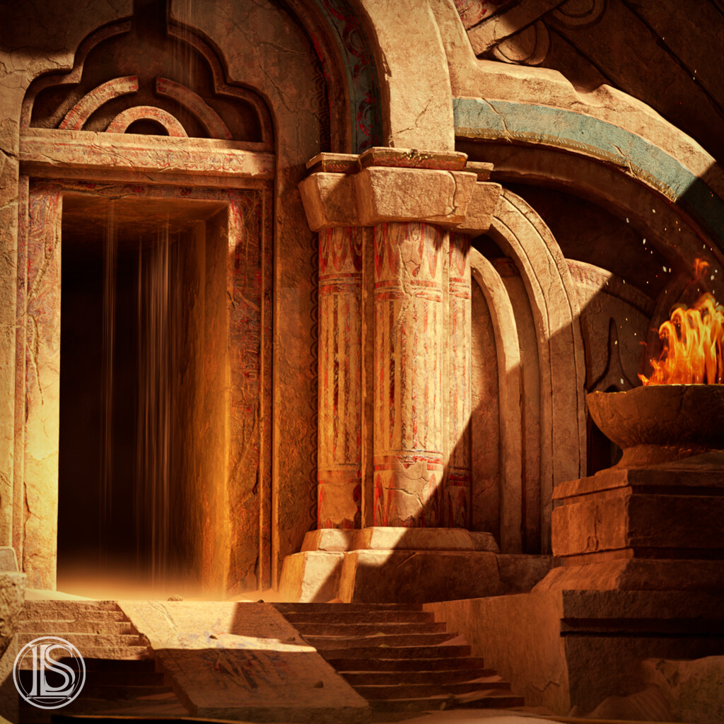 ArtStation Egyptian Desert Temple