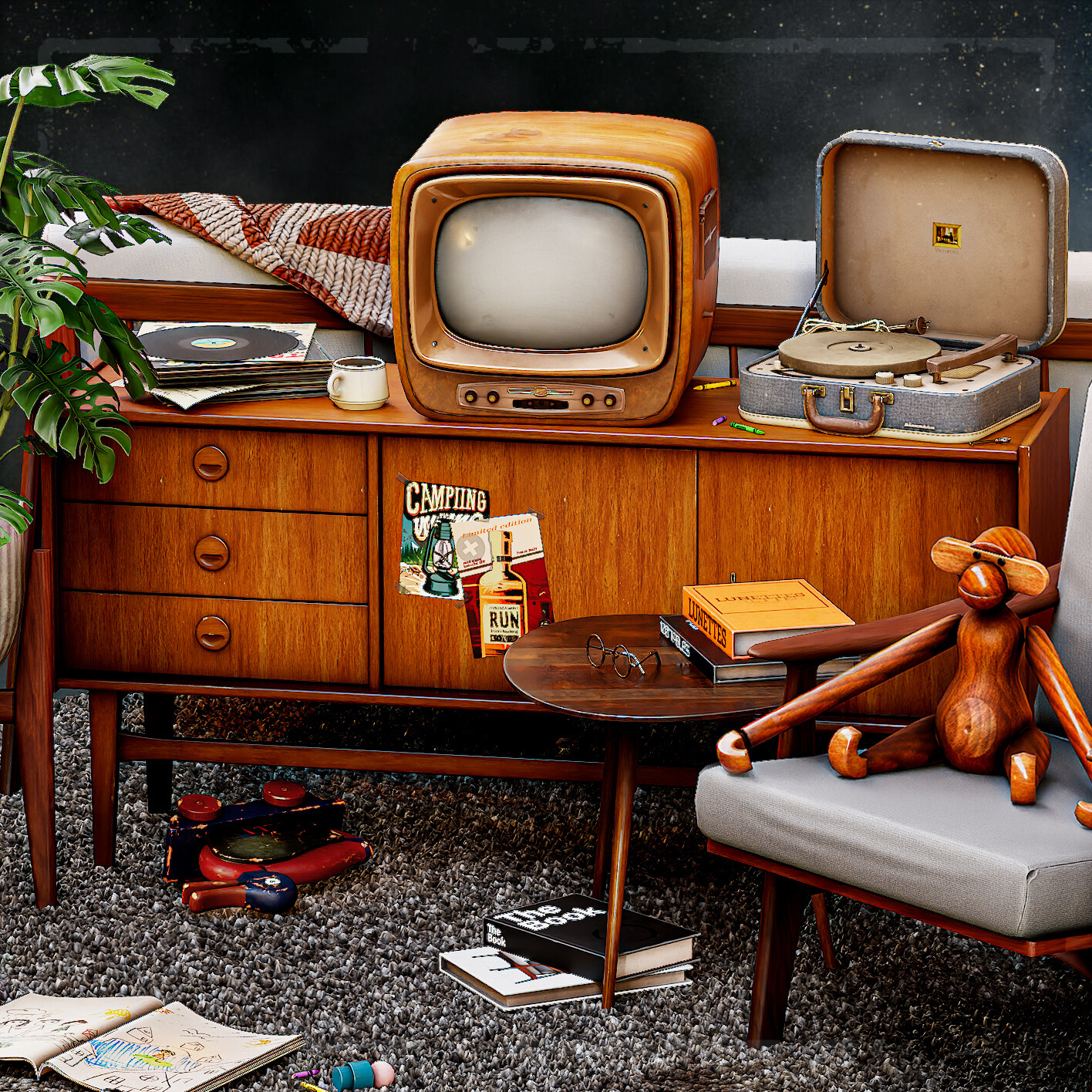 Hygge: A Mid-Century Diorama