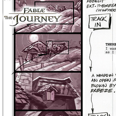 Fable: The Journey - Theresa's Fresco 1 storyboards