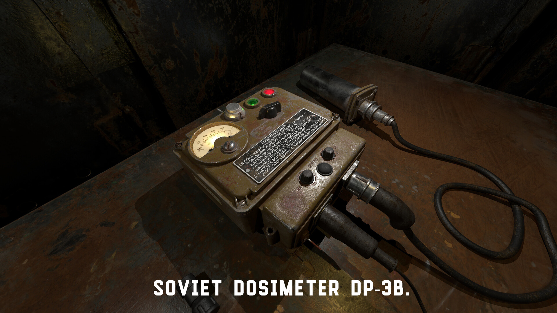 ArtStation - Old soviet dosimeter DP-3B. Старый советский дозиметр ДП-3Б.