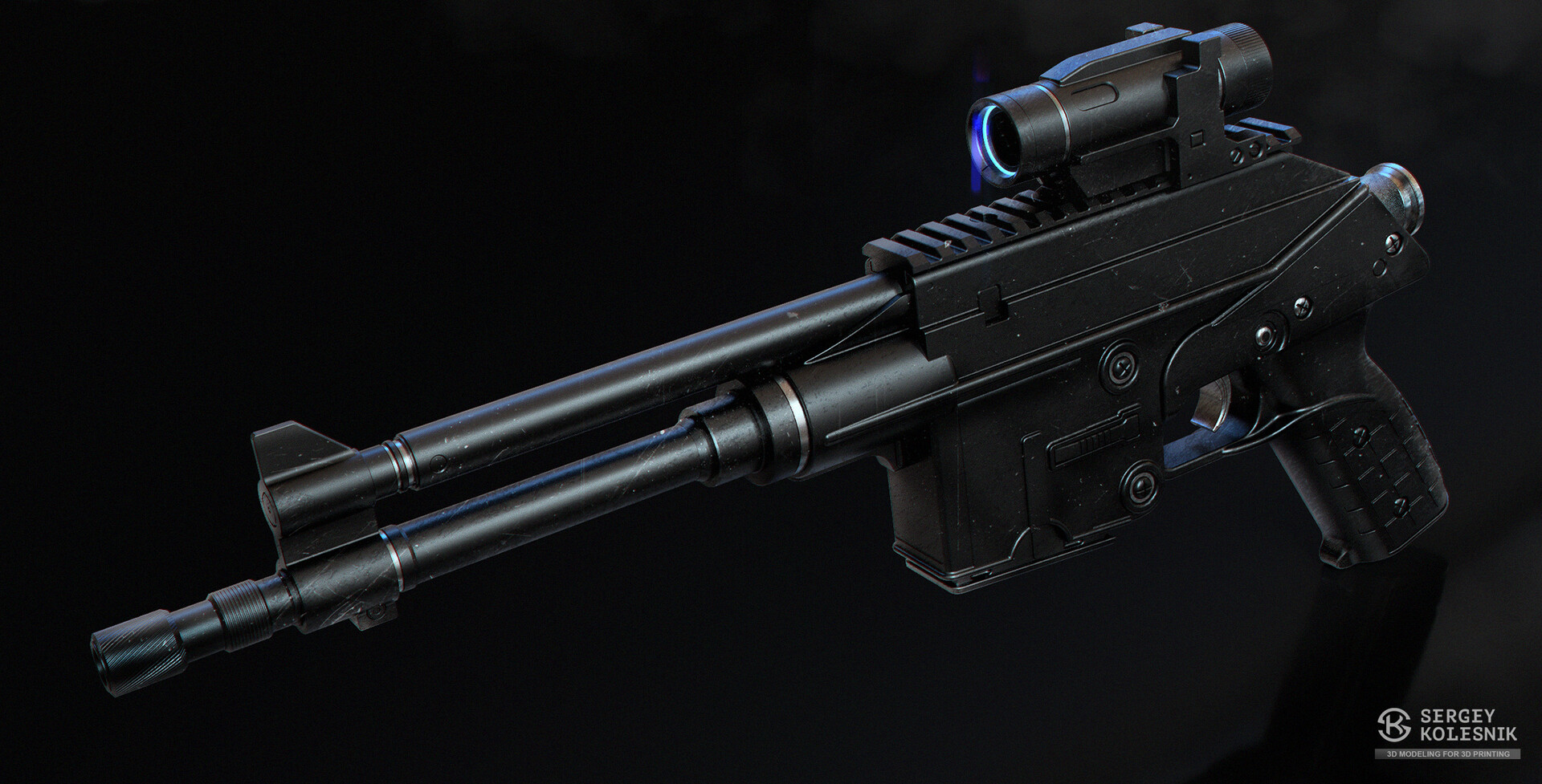 ArtStation - PM-16 Heavy modular blaster