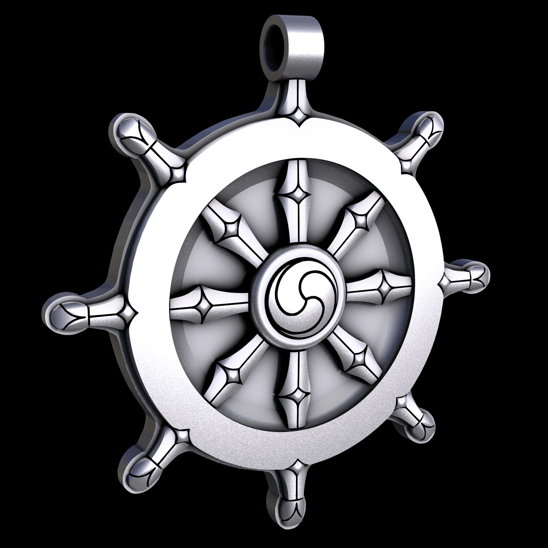 ArtStation Dharmachakra Pendant