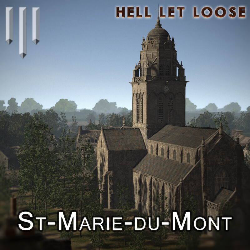 ArtStation St Marie du Mont Hell Let Loose