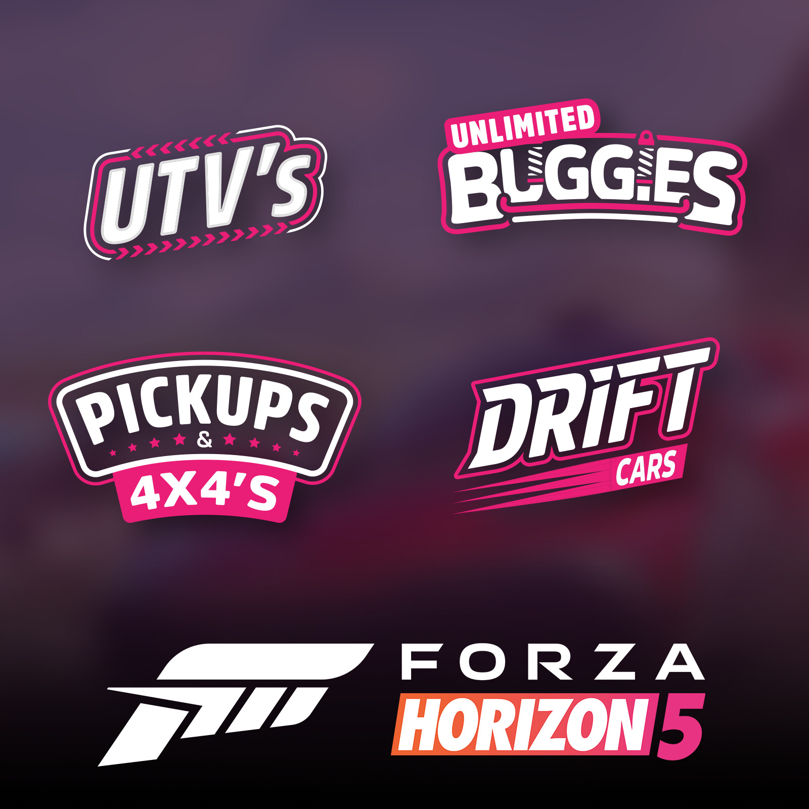 ArtStation - Forza Horizon 5 - Bucket Logos