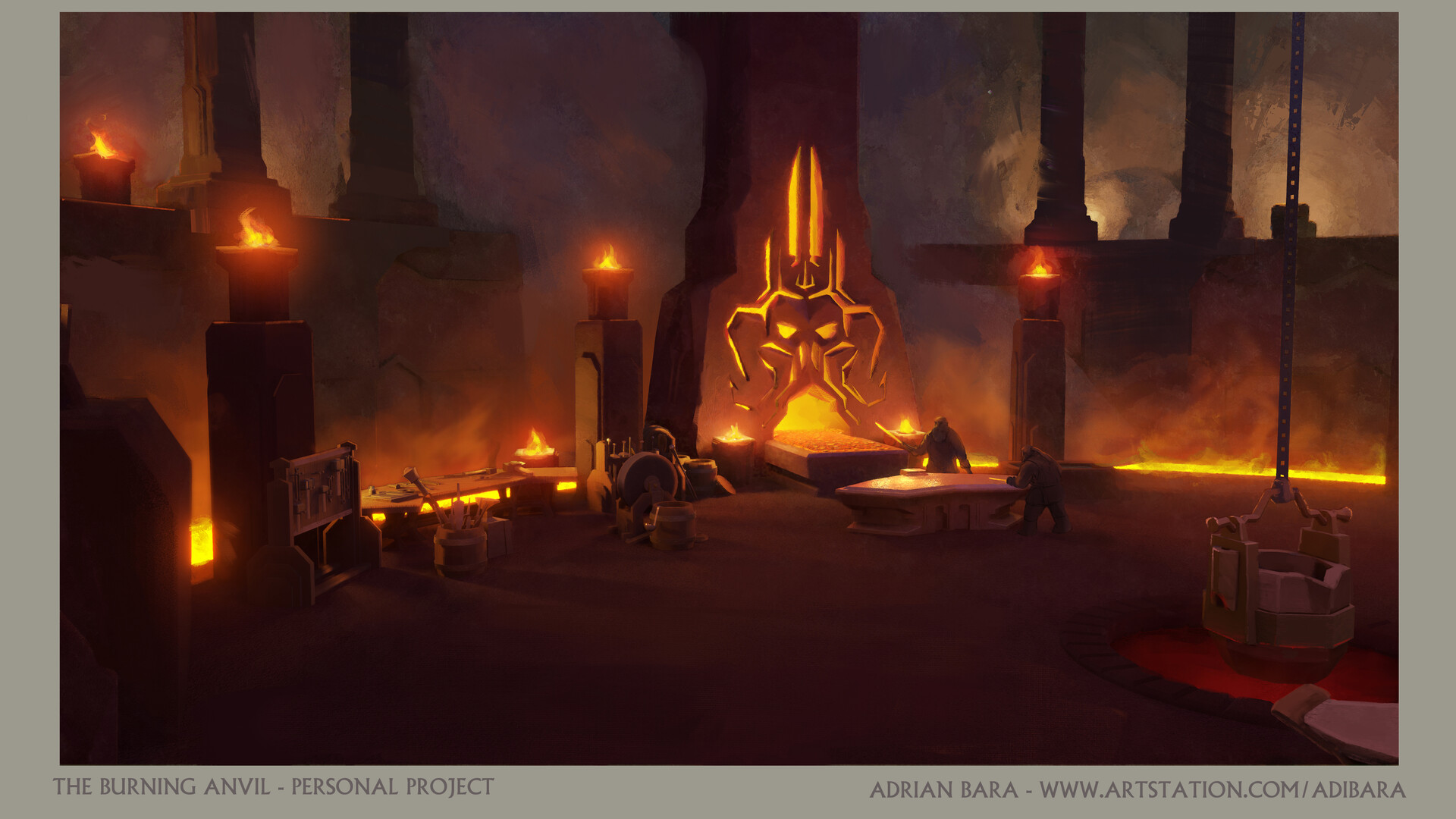 ArtStation - The Burning Anvil Project