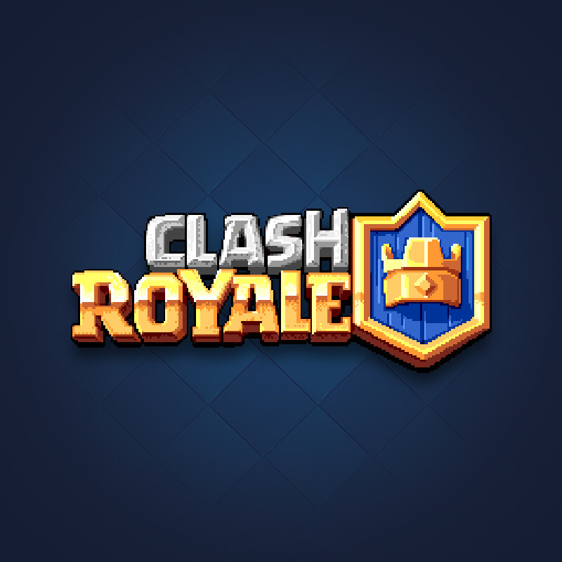 ArtStation Clash Royale Season 38 Pixel Art Logo