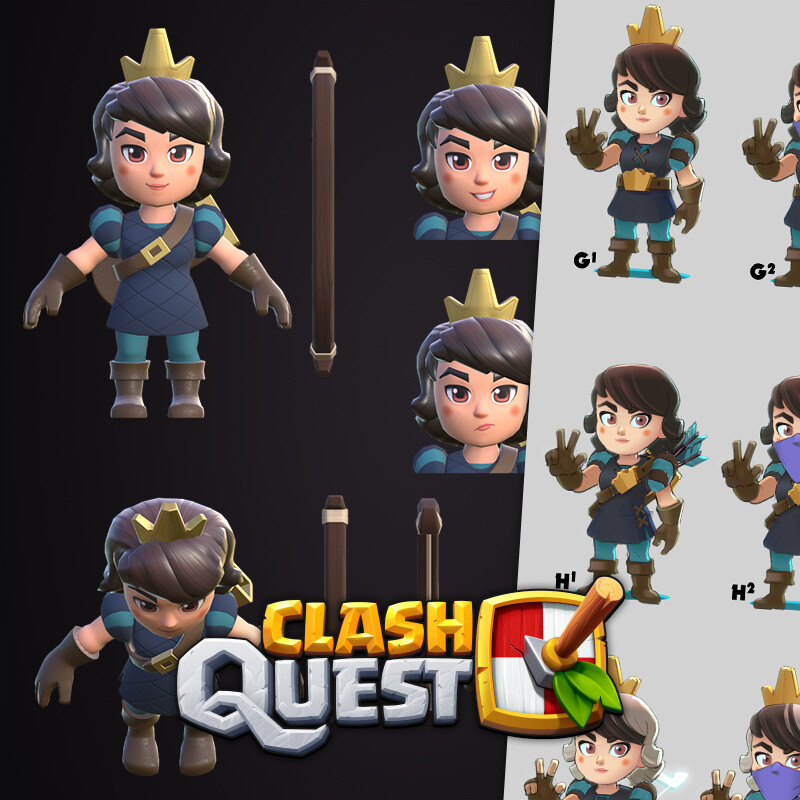 ArtStation - Clash Quest - Princess