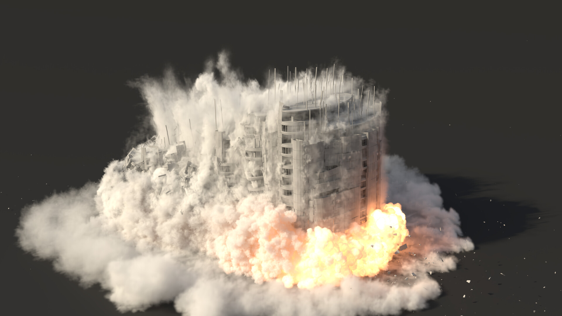 ArtStation - Building Destruction Simulation | University Project