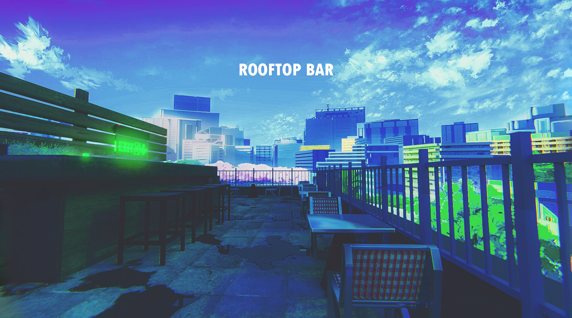 School: Roof Top | Anime backgrounds wallpapers, Anime house, Anime scenery
