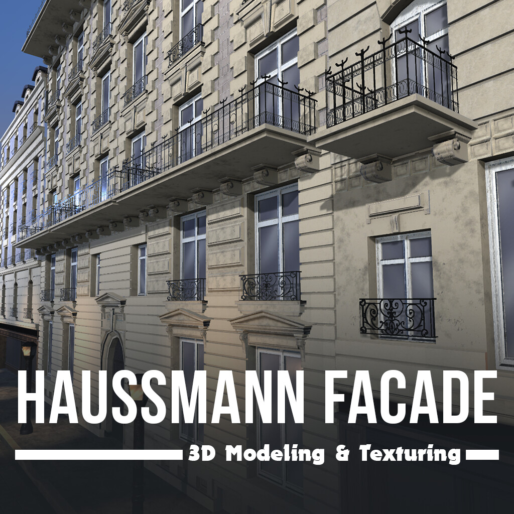 ArtStation - 3D Modular - Haussman Facade