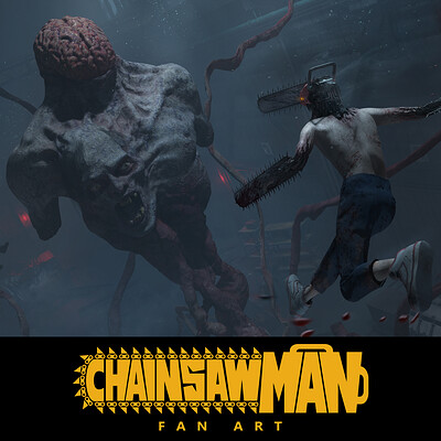 ArtStation - CHAINSAW MAN - Character Fan Art WIP