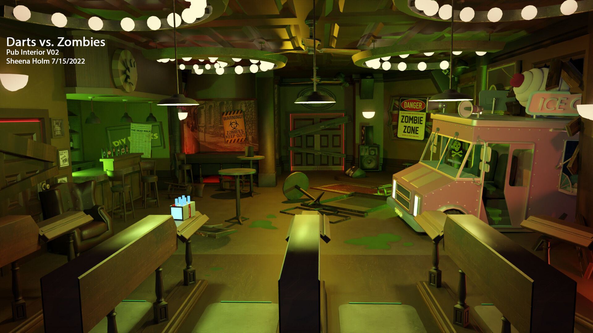 ArtStation Darts vs Zombies