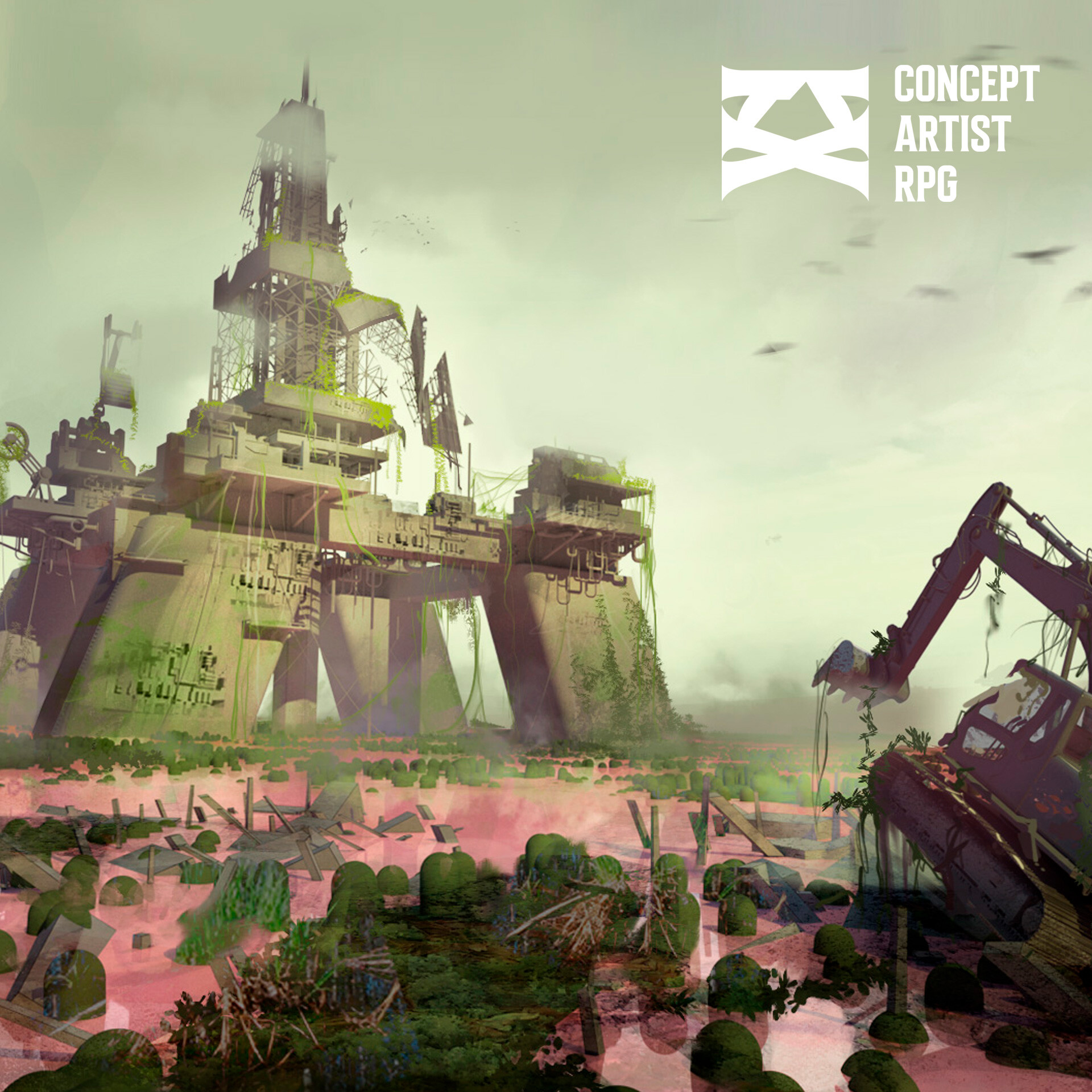 ArtStation - Game world and characters design for #ConceptartistRPG