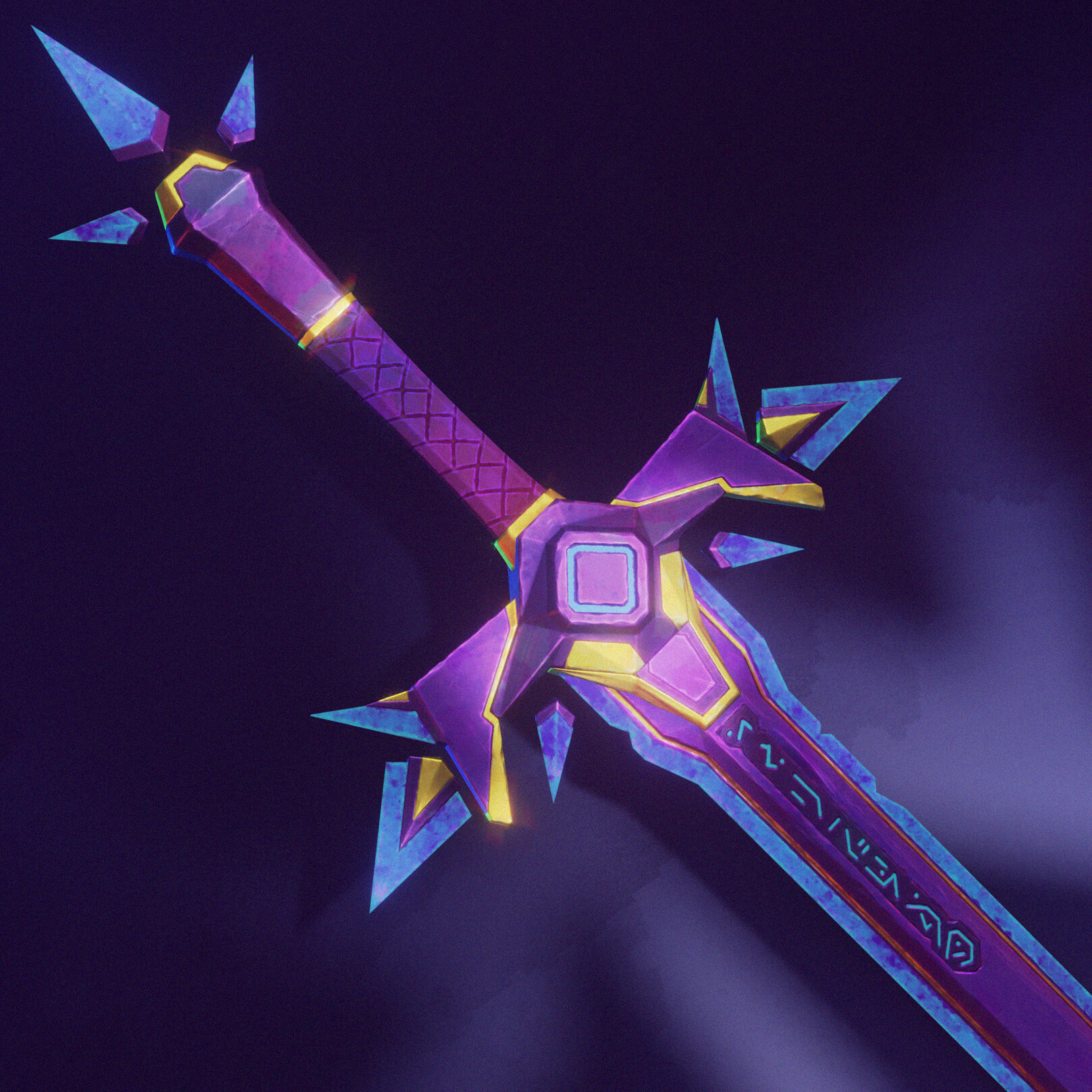 ArtStation - Crystal Sword — Stylized Fantasy Weapon