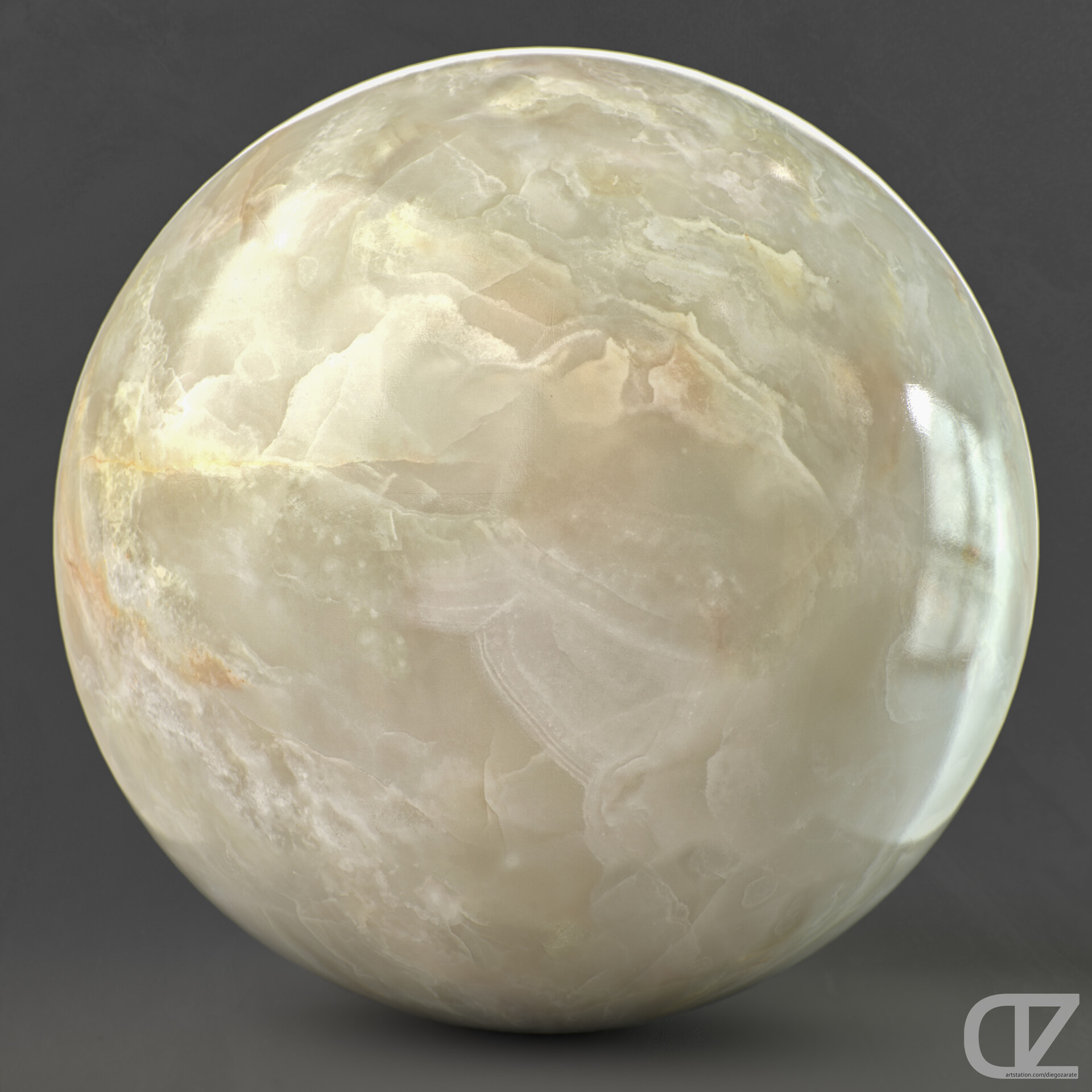 ArtStation - PBR - BEIGE MARBLE SURFACE - 4K MATERIAL