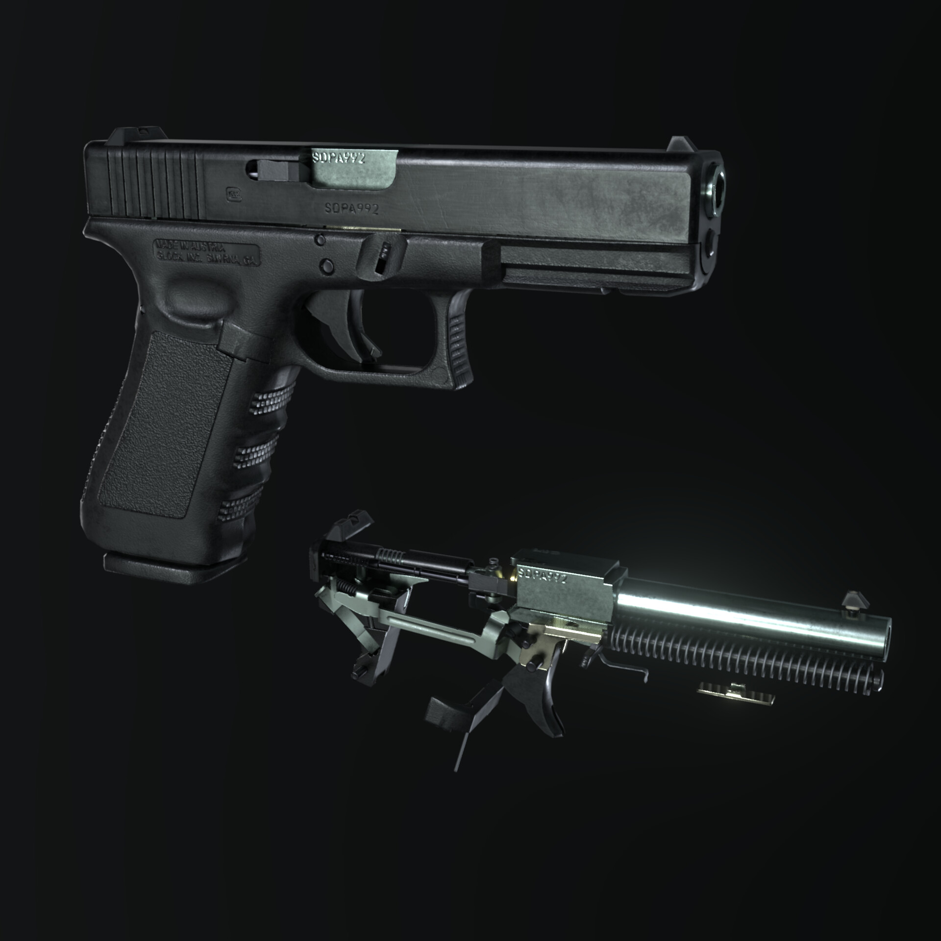 ArtStation - Glock17 Gen3