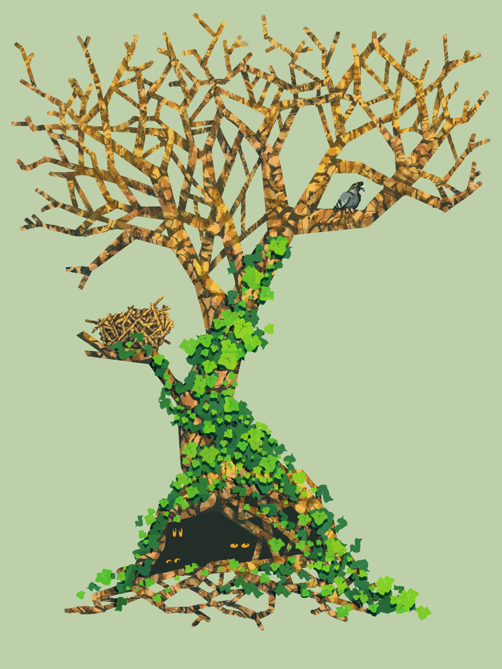 ArtStation - A Tree (4 ways)