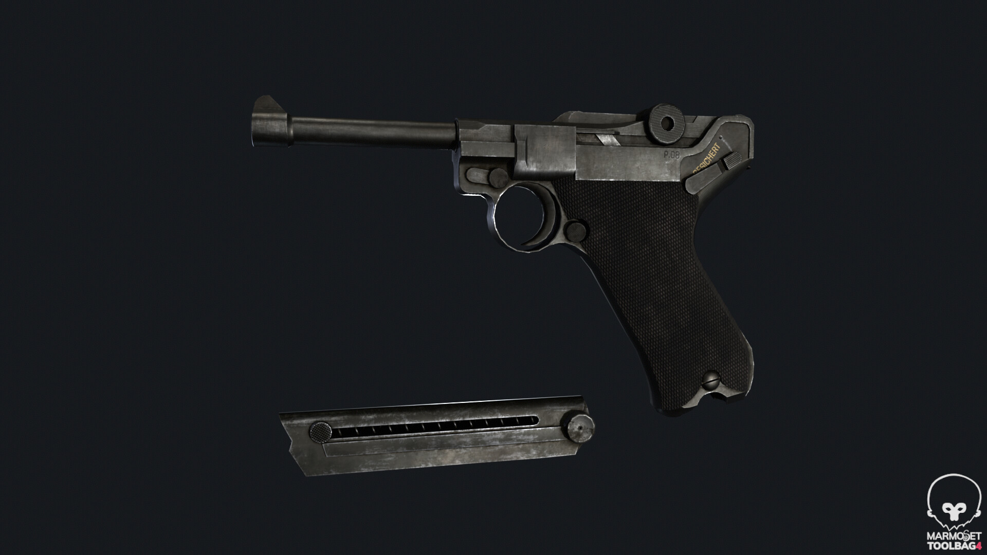 ArtStation - WWII Mauser Luger