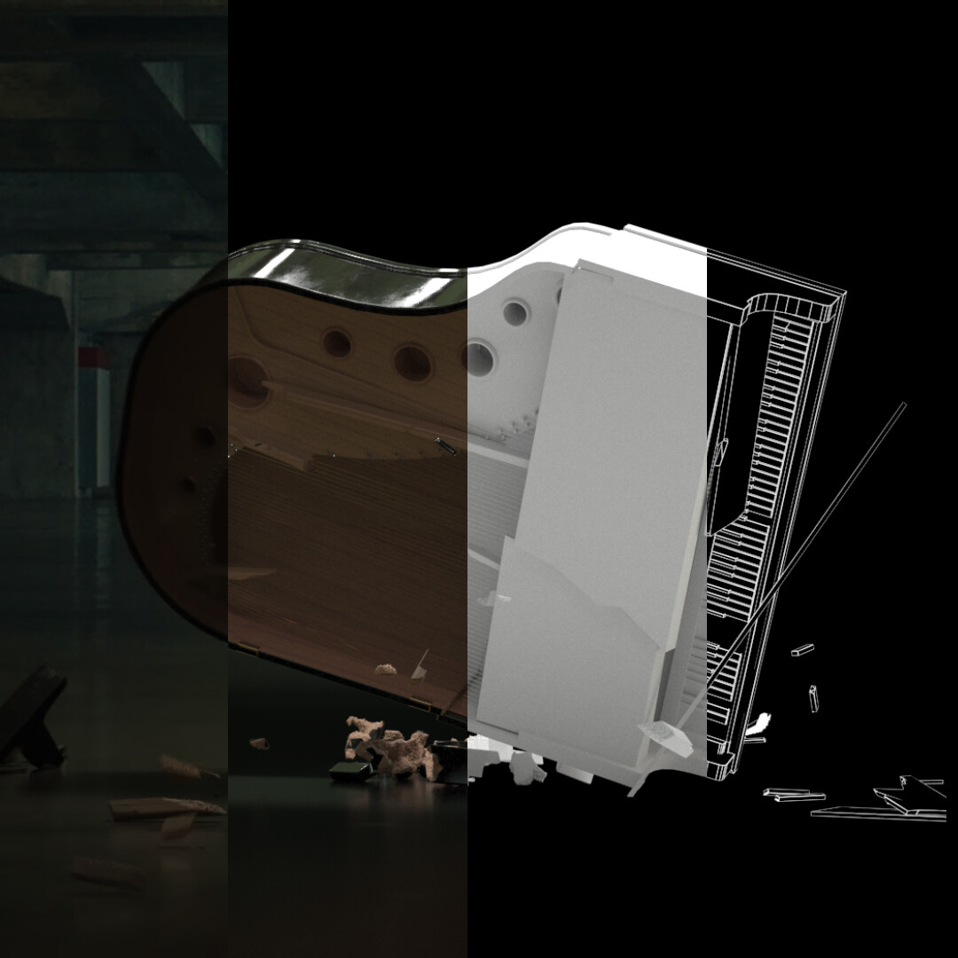 ArtStation - Piano crash VFX Breakdown