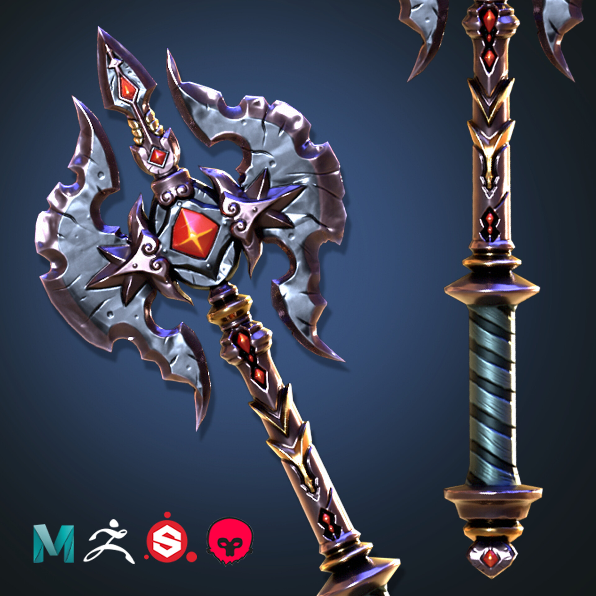 ArtStation - - Stylized Axe