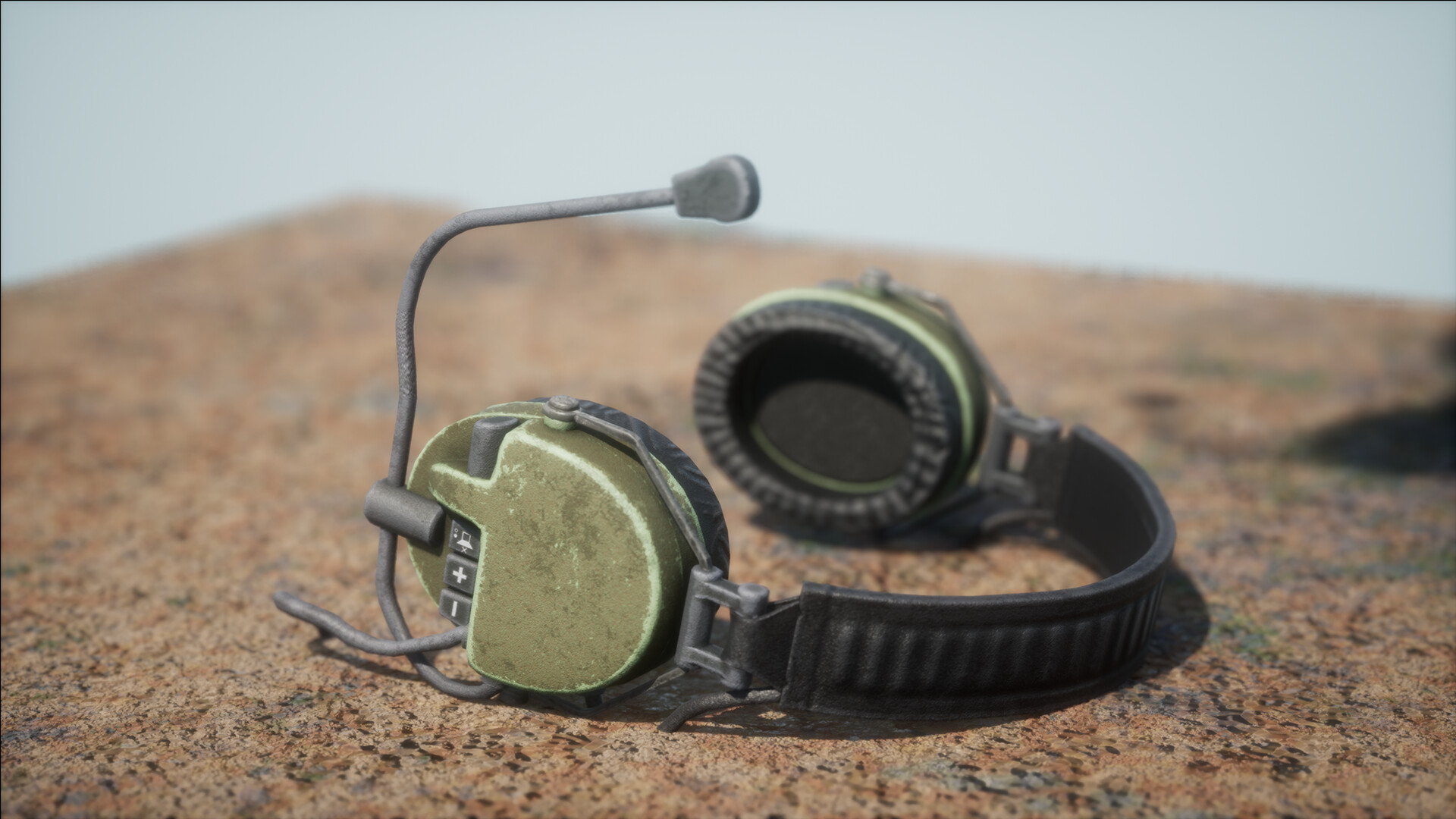 ArtStation Military Headphones ”MSA Sordin” Inspired (Part of the "Female Special Forces