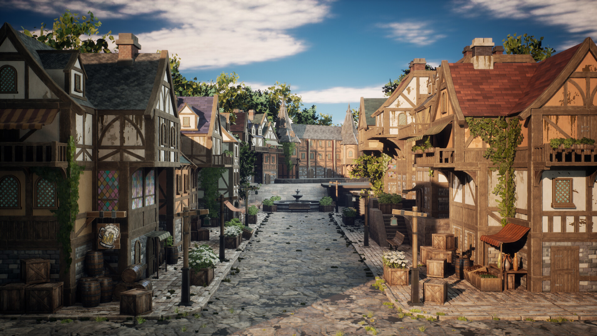 ArtStation - Medieval Village