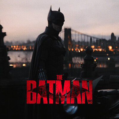 The Batman (2021), Batman, red, 4K, superhero, artwork, ArtStation, DC  Comics, red background, The Batman (2022)