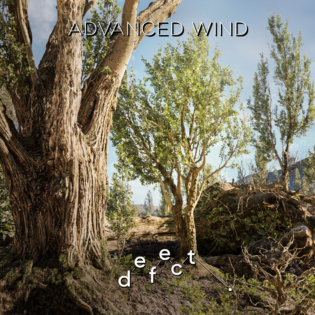 Artstation trees poplar tree biome ue5 1