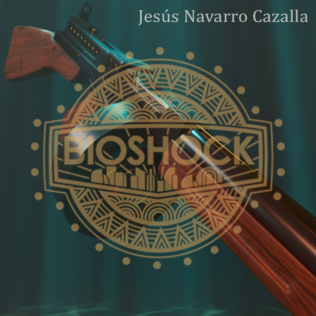 ArtStation - Machine Gun - Bioshock