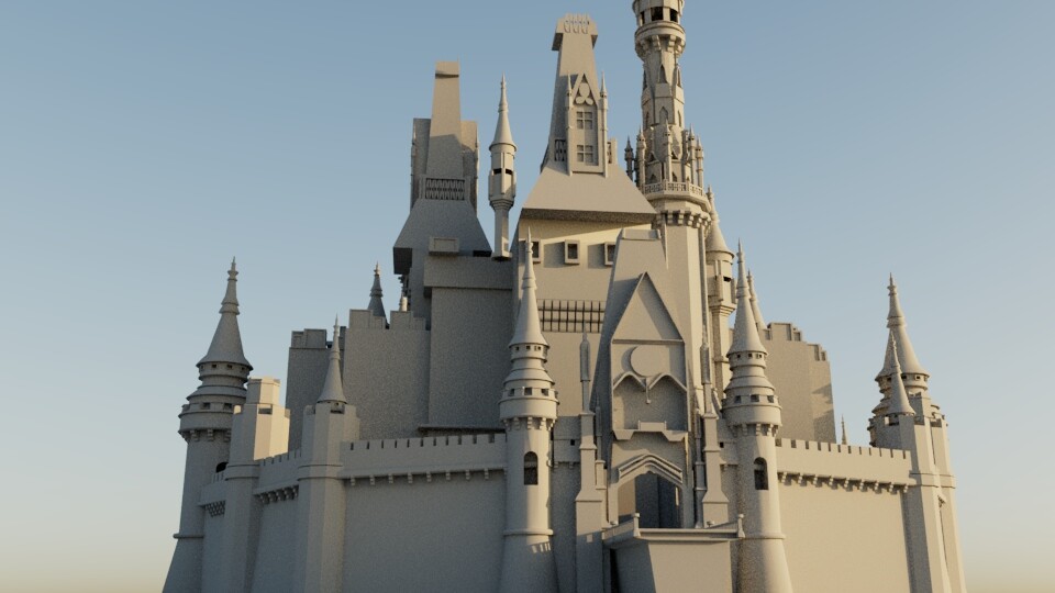 ArtStation - Disney castle (Modeling)