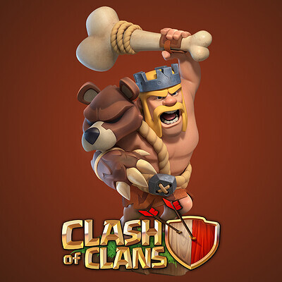 clash of clans barbarian king wallpaper