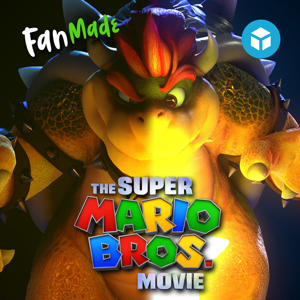ArtStation - Mario Movie's BOWSER - Fan Made - (Low Poly)