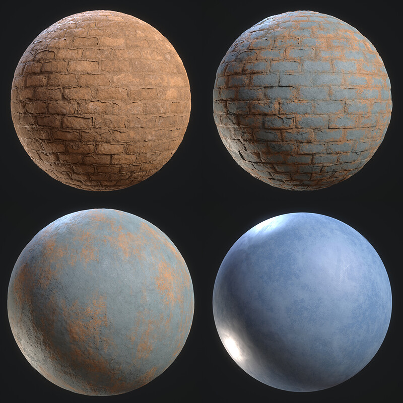Large Old Roman Environment - Materials