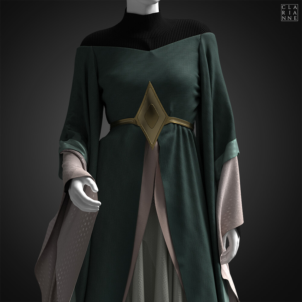 ArtStation Elven queen dress