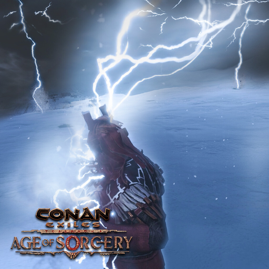 ArtStation - Conan Exiles - Age of Sorcery - Lightning Storm VFX (Spell)