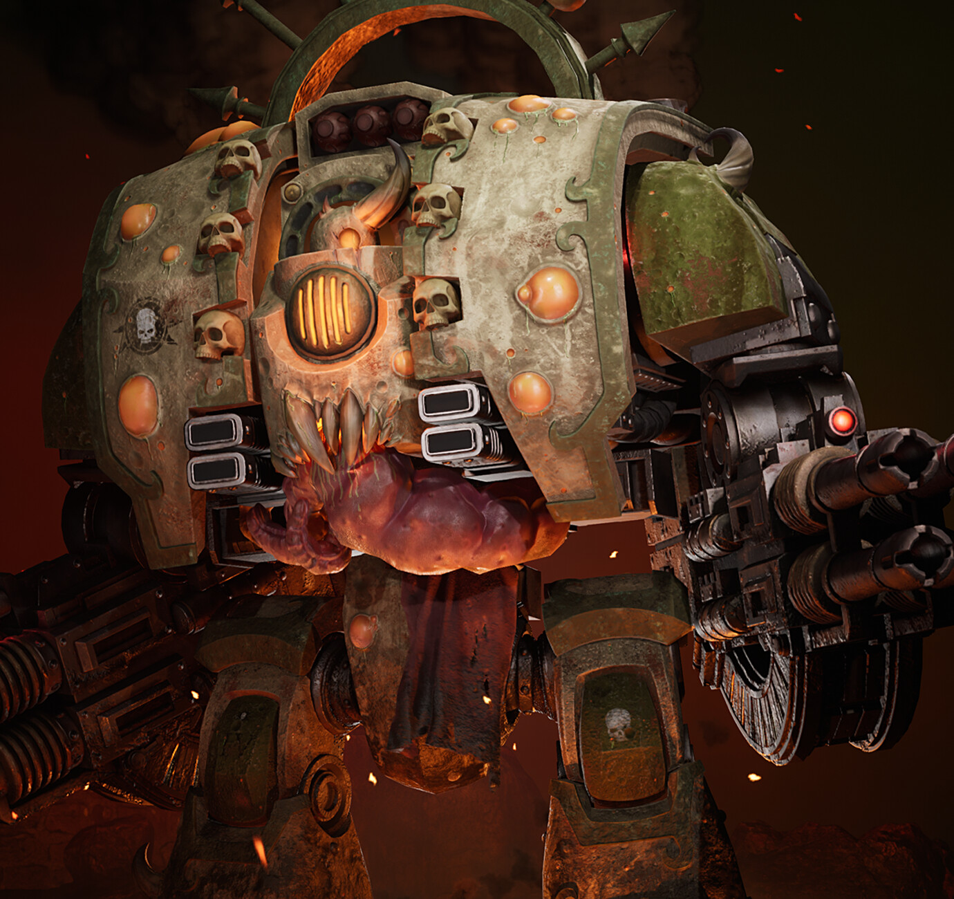 ArtStation - Warhammer 40k - Death Guard Leviathan Dreadnought