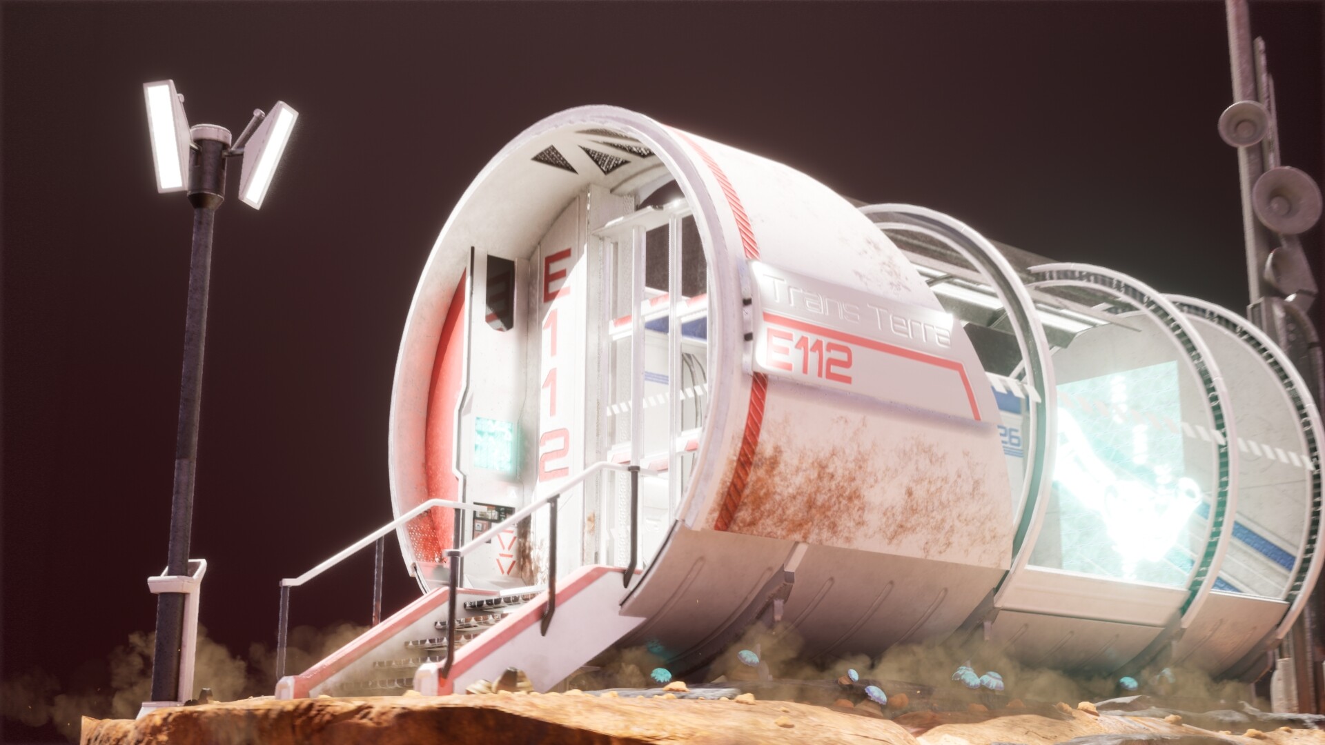 ArtStation Trans Terra Bus Terminal Mass Effect Inspired