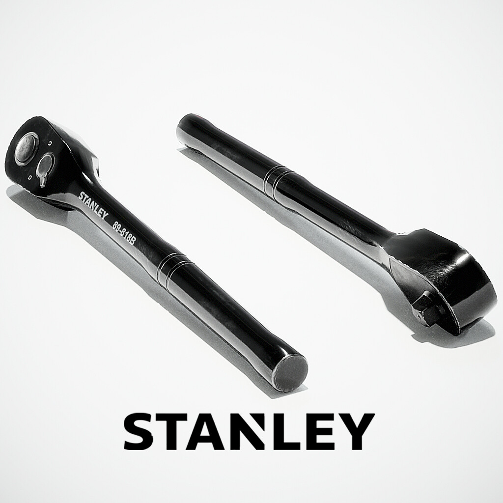 ArtStation Stanley Socket Wrench Hard Surface Model